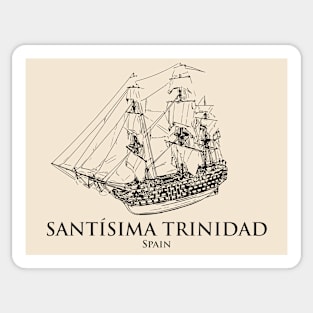 Santísima Trinidad Spanish Warship Sticker